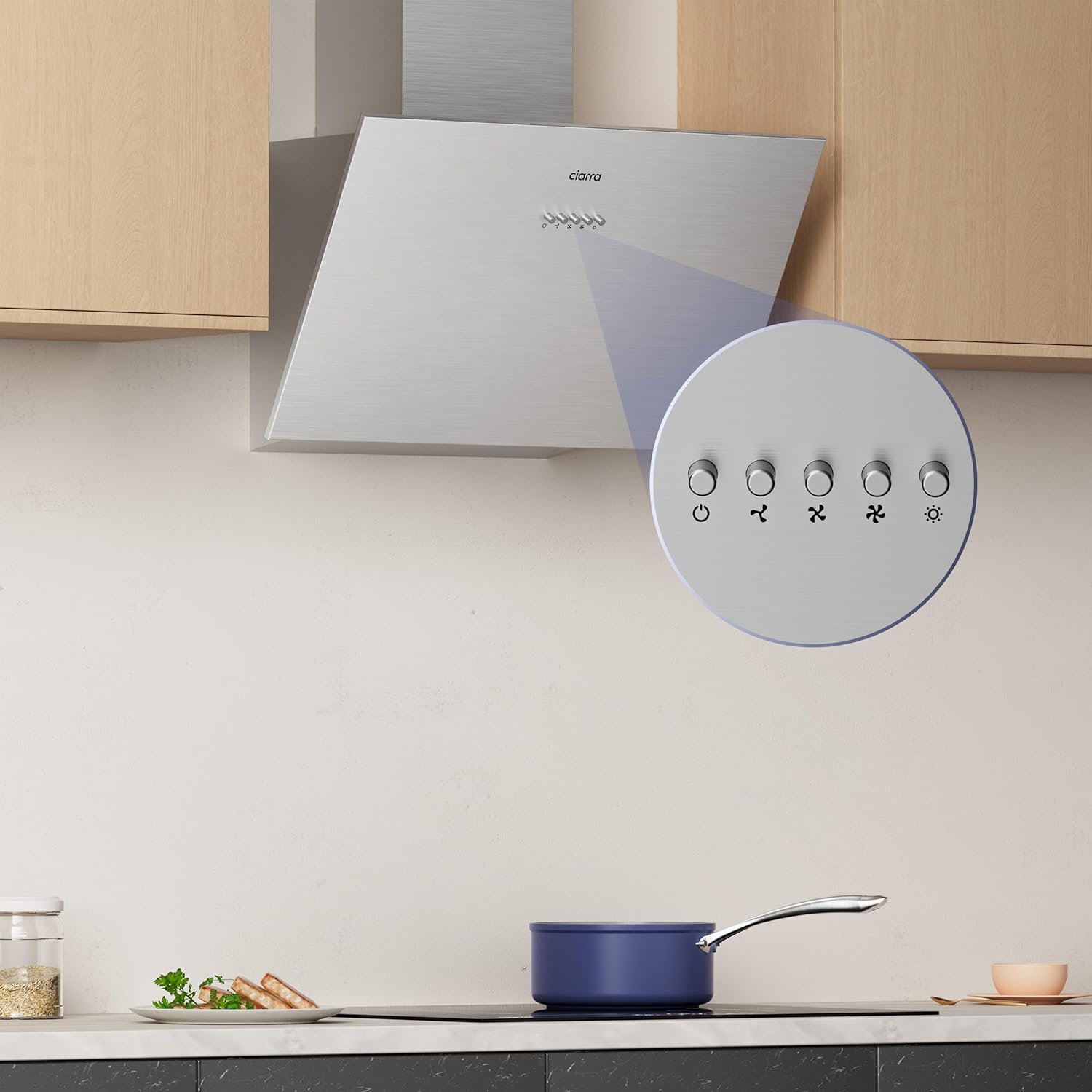 Thumbnail 3 de CIARRA CBCS6762A Schräghaube 60 cm