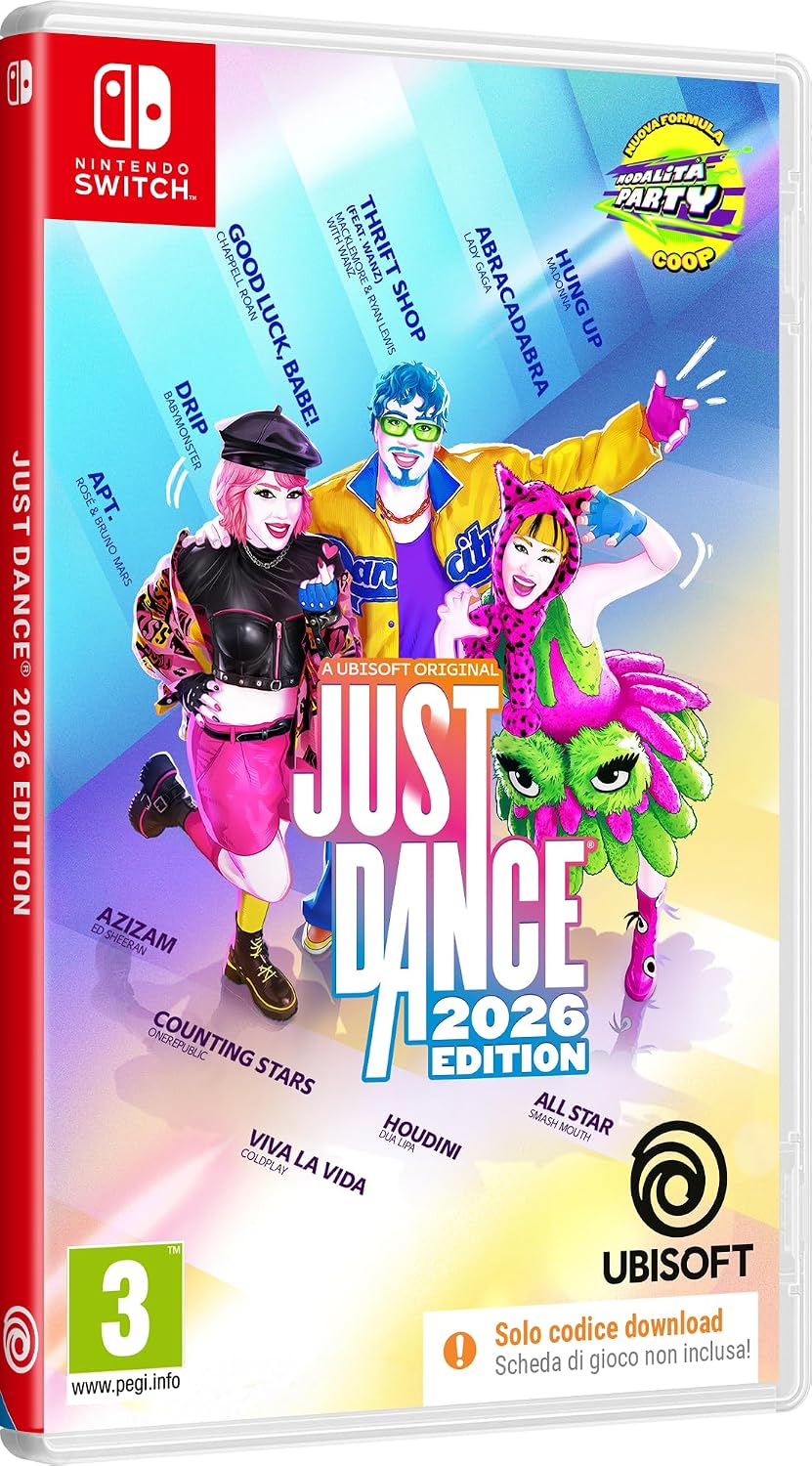 Detalle de Just Dance 2026 ITA per Nintendo Switch (codice download, solo codice)