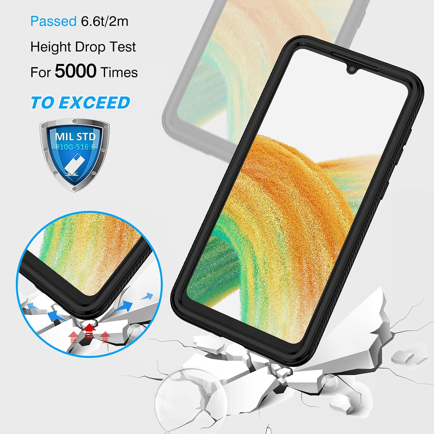 Thumbnail 3 de CENHUFO Samsung A33 5G Case with Screen Protector