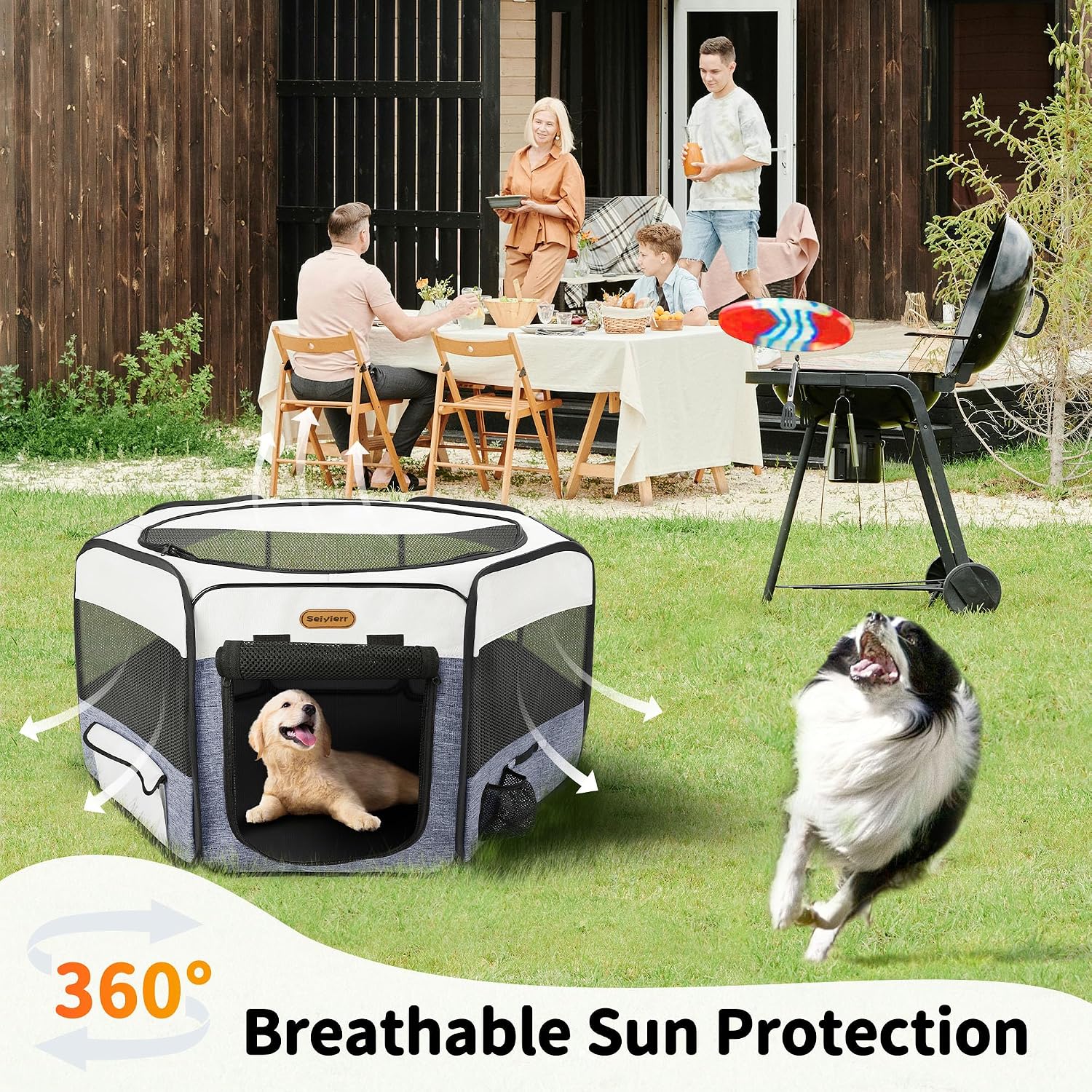 Thumbnail 1 de Foldable pet playpen, 59-inch