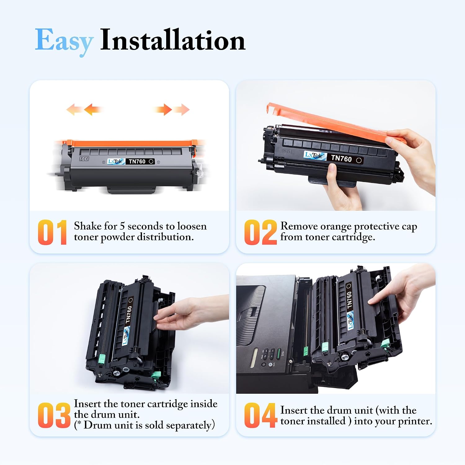 Thumbnail 2 de LxTek TN760 Black Toner Cartridge