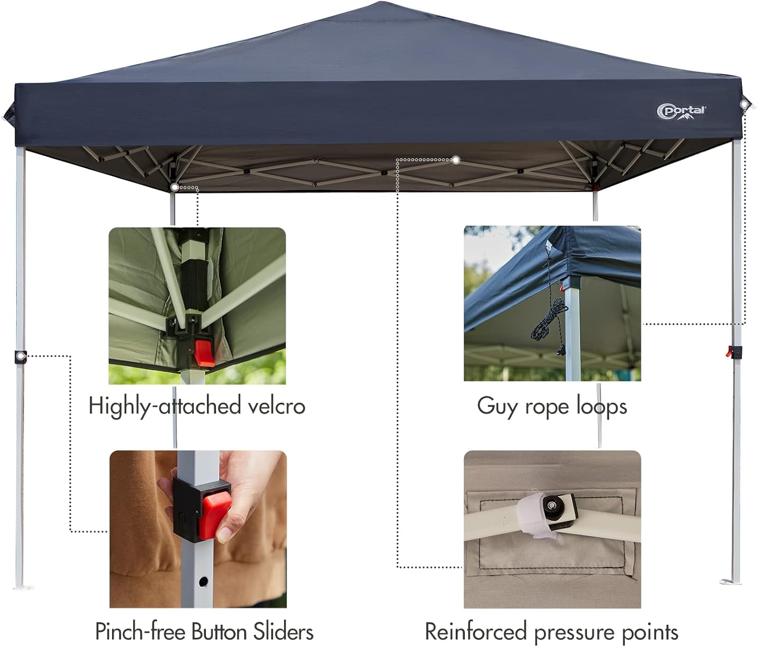 Thumbnail 6 de PORTAL Pop Up Gazebo 3m x 3m – Heavy Duty Instant Event Shelter