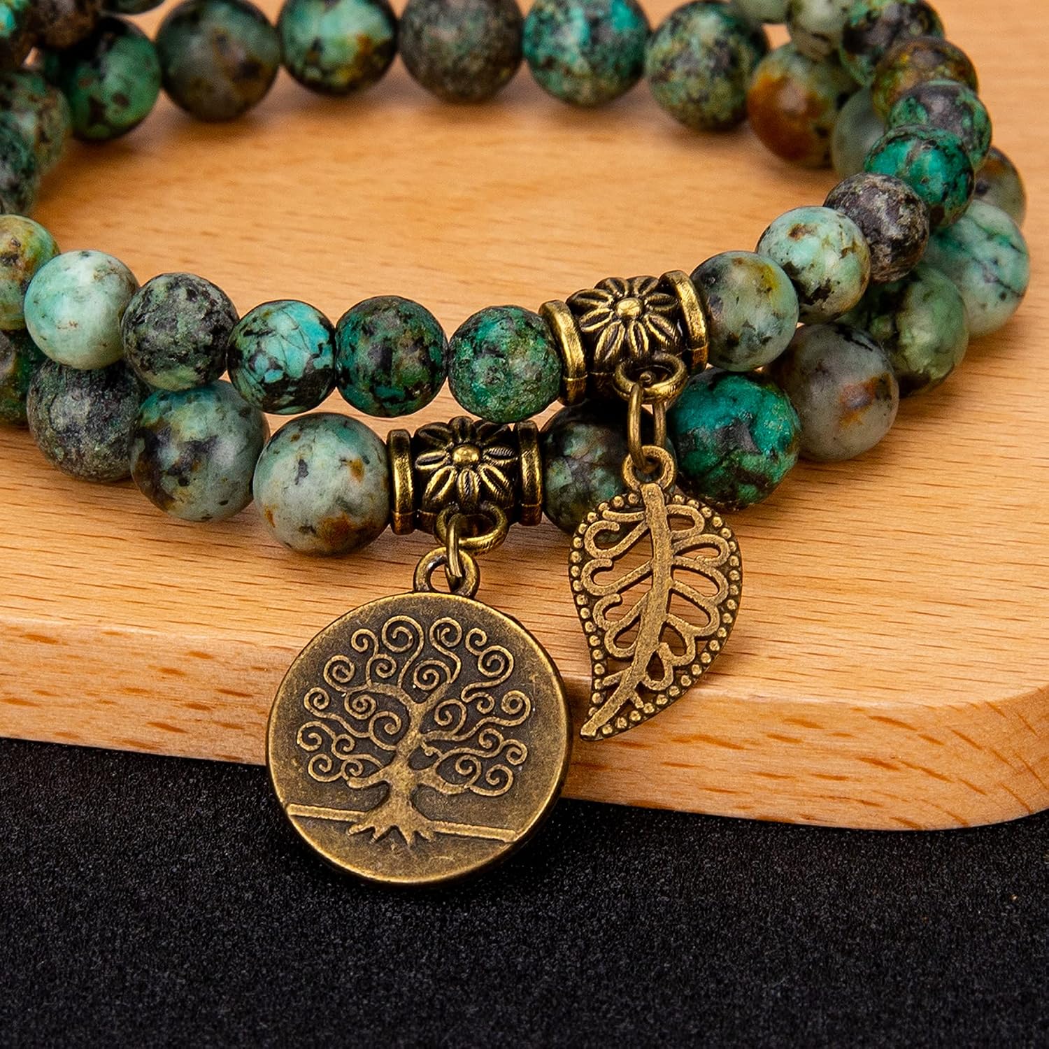 Detalle 2 de Kristall-Chakra-Armbänder Set 3 Größen