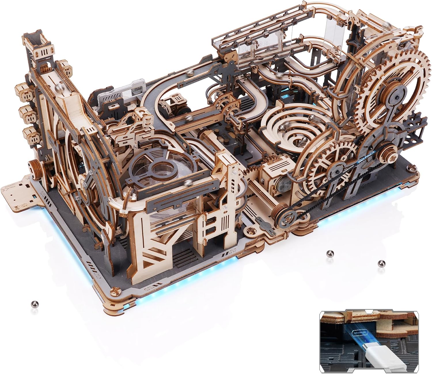Detalle de ROKR Circuits de billes 3 en 1 🧩