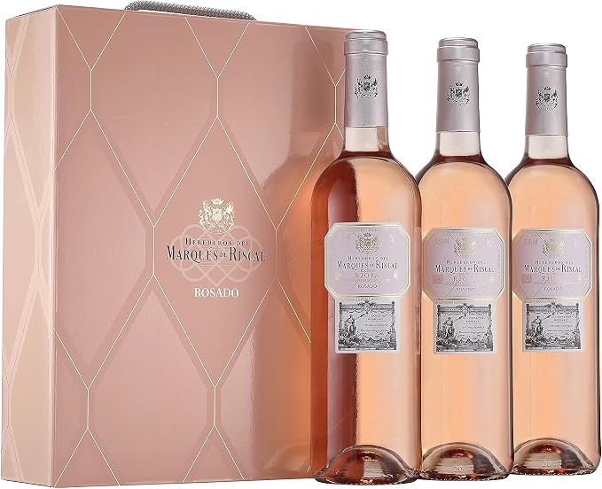 Detalle de Marqués de Riscal Rosado Rioja 🍷 Estuche 3x750ml