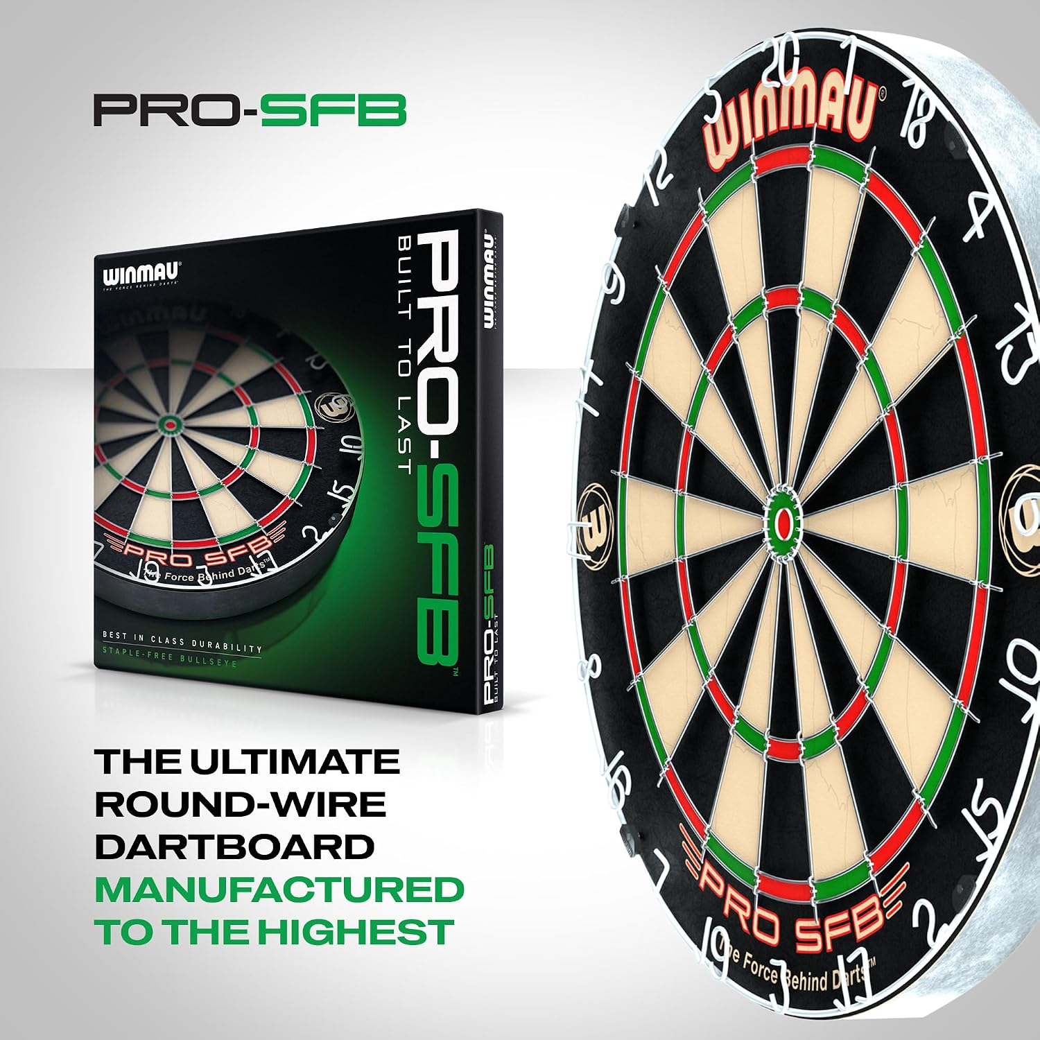 Thumbnail 2 de WINMAU Pro SFB – sizalowa tarcza do darta 45 × 45 cm, grubość 38 mm