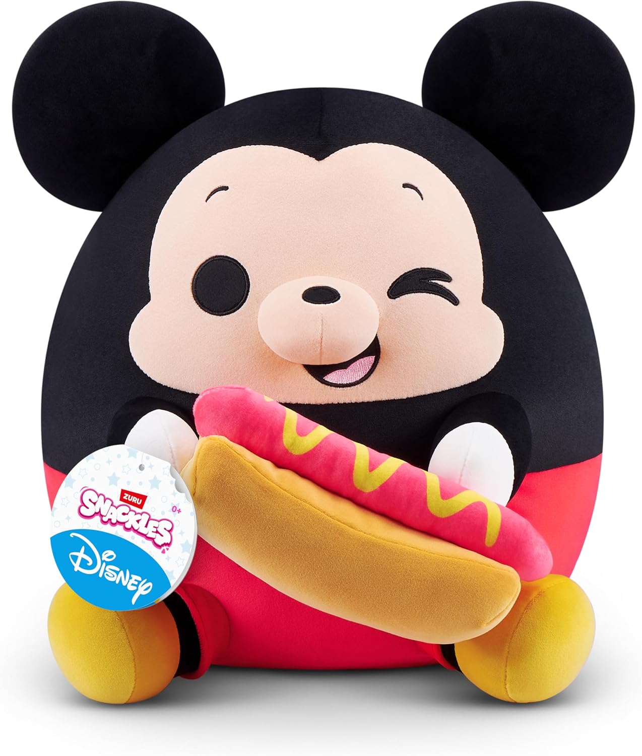 Detalle de ZURU Snackles Disney 14-inch Plush Mickey & Hot Dog (MICKEY) Plush with Snack Accessory