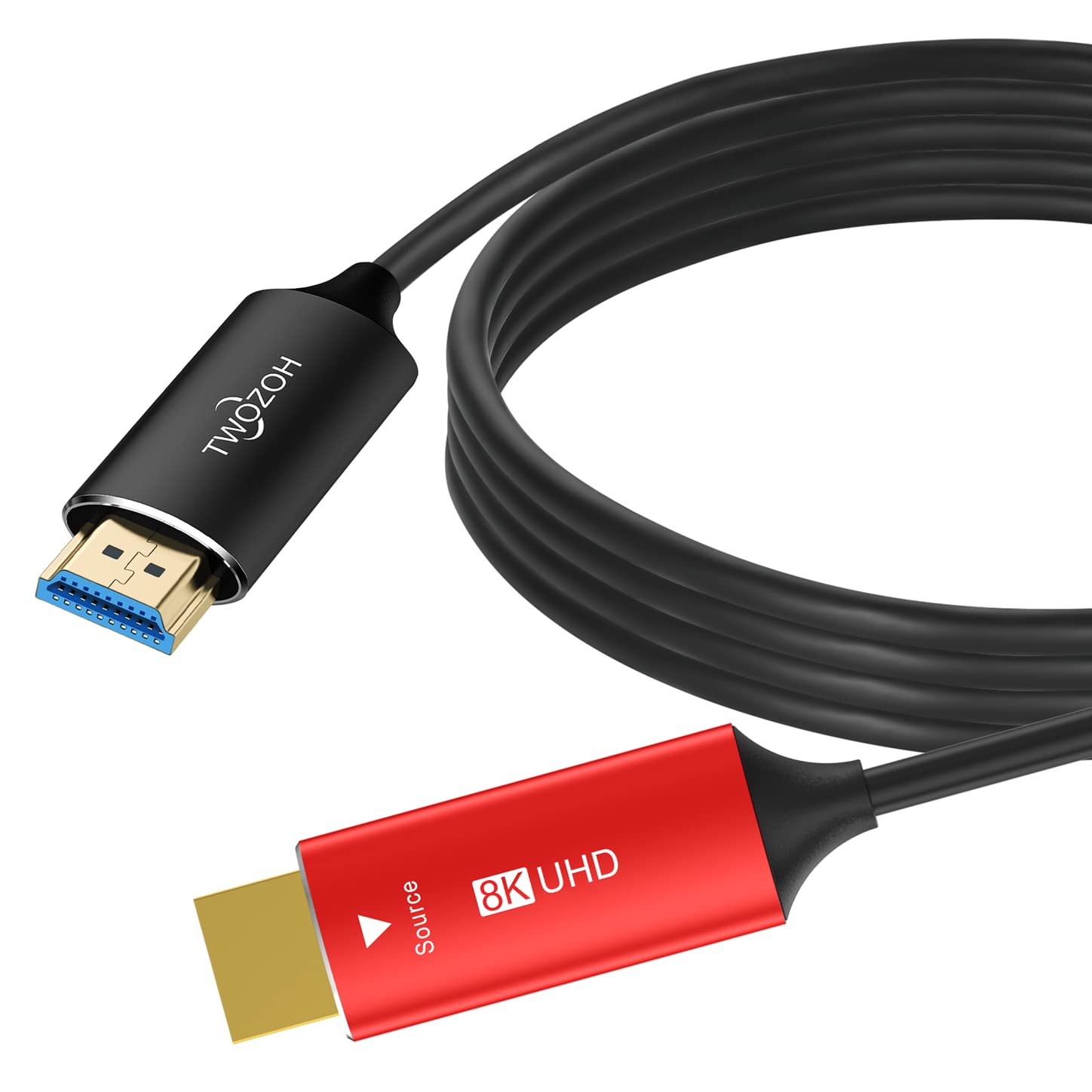 Thumbnail 6 de Twozoh 8K Fiber HDMI Cable 15M (HDMI 2.1) for long-distance 4K/120Hz and 8K/60Hz
