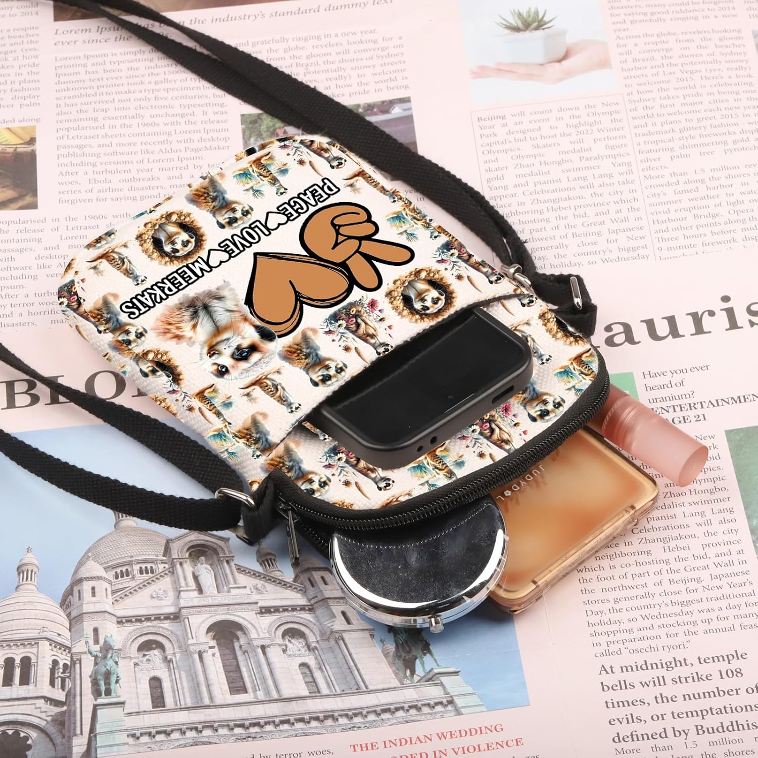 Thumbnail 1 de PLITI Meerkat Gift Crossbody Bag for Women