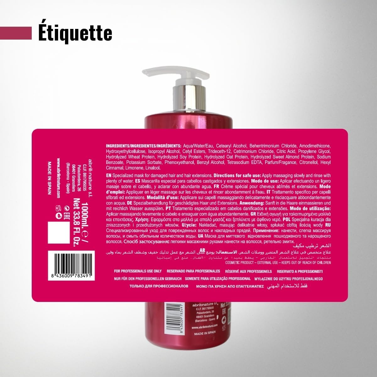 Thumbnail 6 de abril et nature Masque Energic 1000 ml