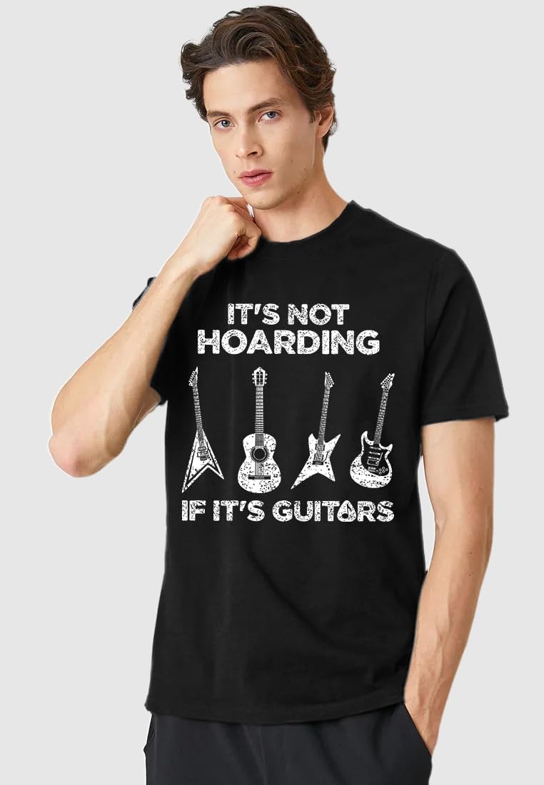 Detalle de VVNTY Guitar T-Shirt: A Comfortable, Guitar-Obsessed Tee for Men (S–XXL)