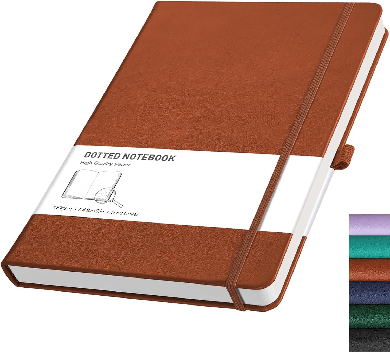 Thumbnail 6 de RETTAcy Lined Journal Notebook (A5) with hardcover, 192 numbered pages and 100gsm ruled paper – Green