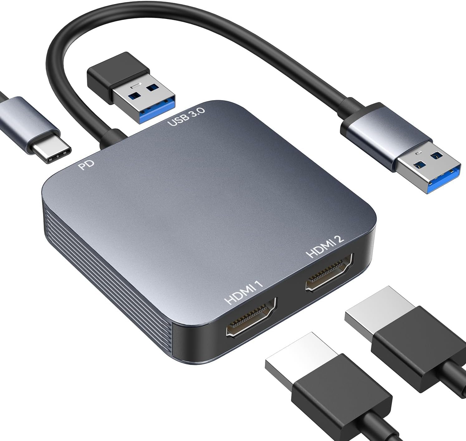 Detalle de ABLEWE Adaptador USB 3.0 a Dual HDMI 1920x1080