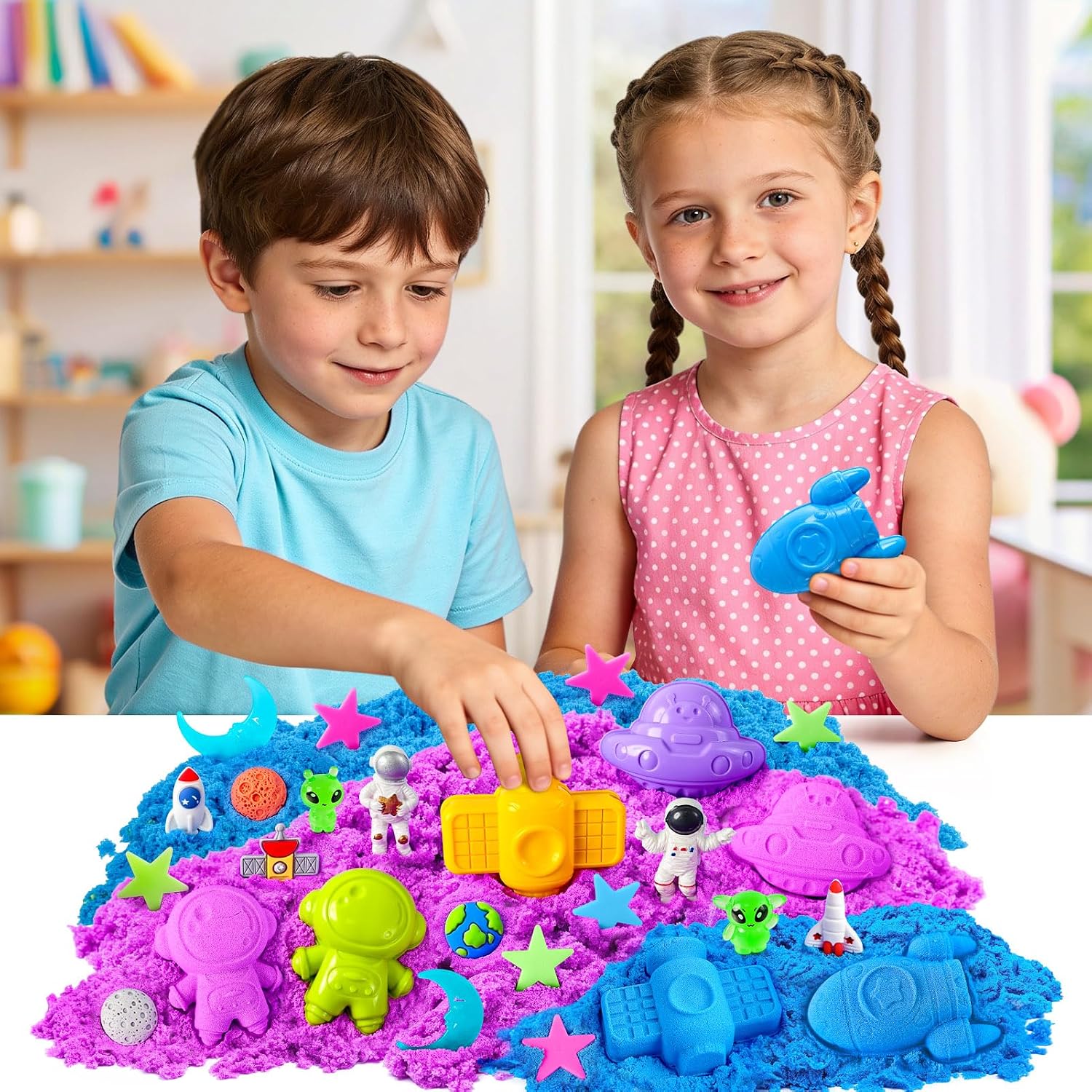 Detalle 2 de Sensory Bin Space Kit with Play Sand