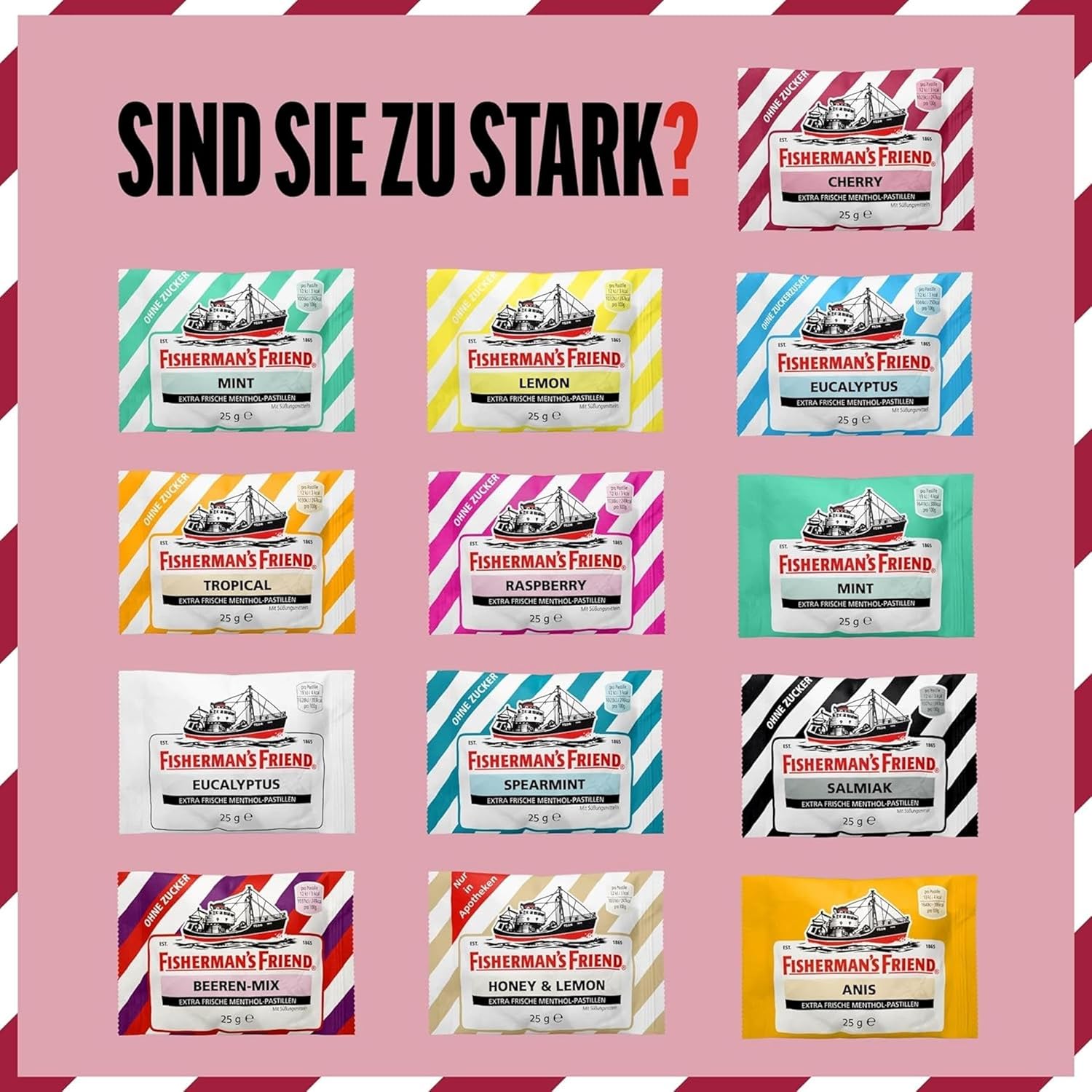 Thumbnail 5 de Fisherman’s Friend Cherry 24er Vorratsbox (Kirsche & Menthol), zuckerfrei & vegan