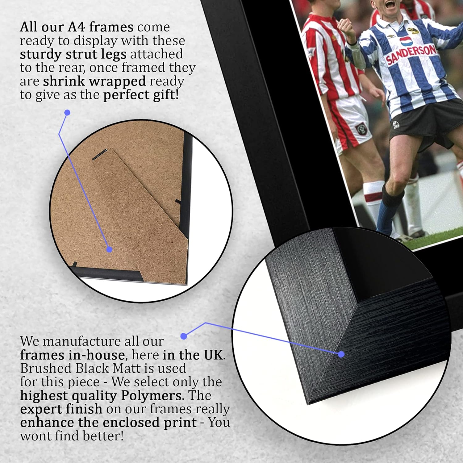 Thumbnail 6 de Chris Waddle Sheffield Wednesday A4 framed signed autograph photo gift (HWC Trading)