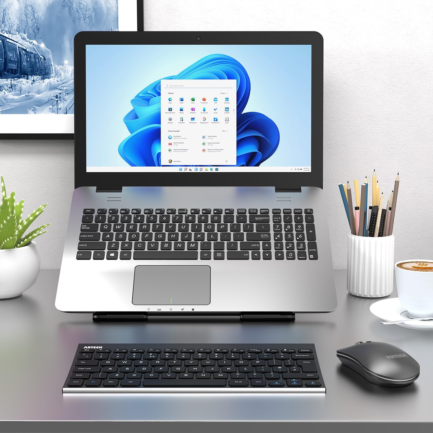 Thumbnail 6 de Arteck HW086 keyboard mouse combo, 2.4G