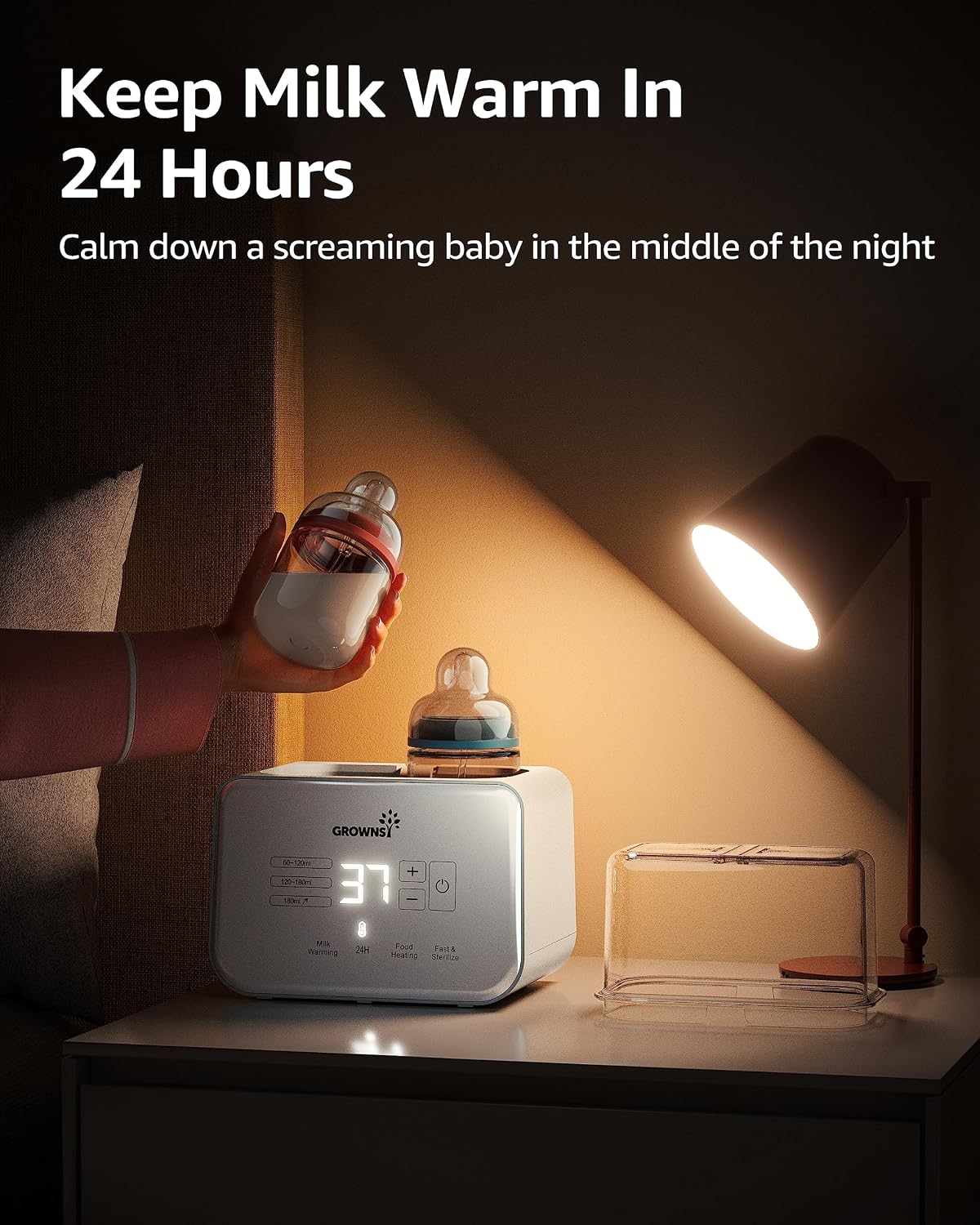 Thumbnail 3 de GROWNSY Fast Double Baby Bottle Warmer, 8-in-1 with Timer and Temperature Control