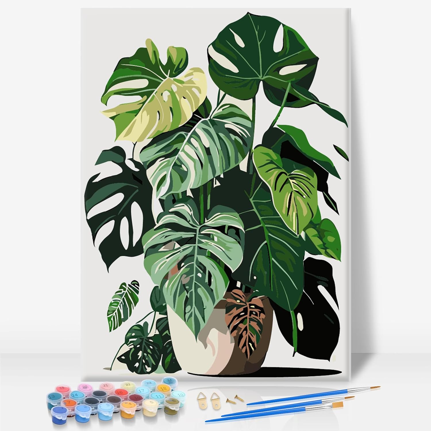 Detalle de Camocin Art Plants Paint by Numbers 8 x 12in