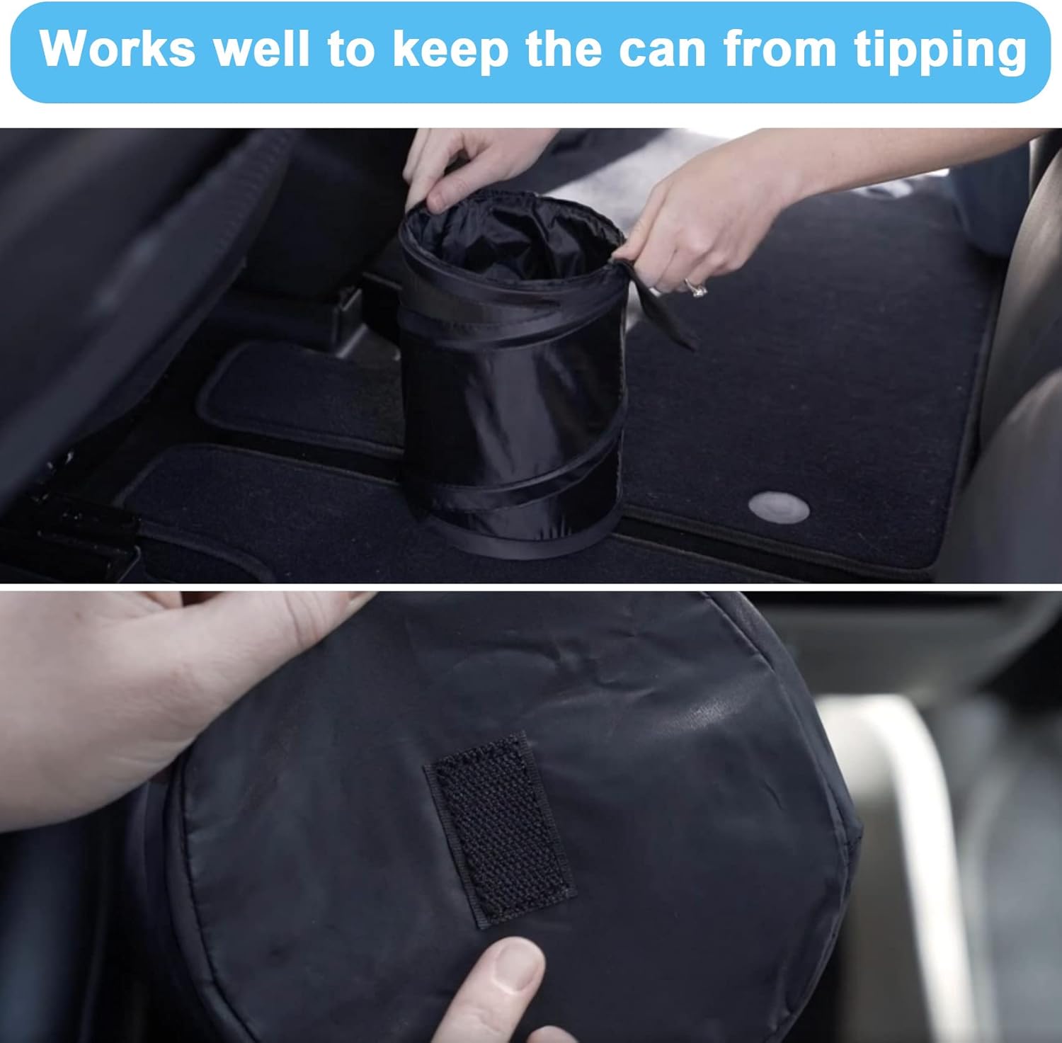 Thumbnail 6 de TTCOTOKE 2 Pack Collapsible Car Bin – Universal Portable Garbage Storage