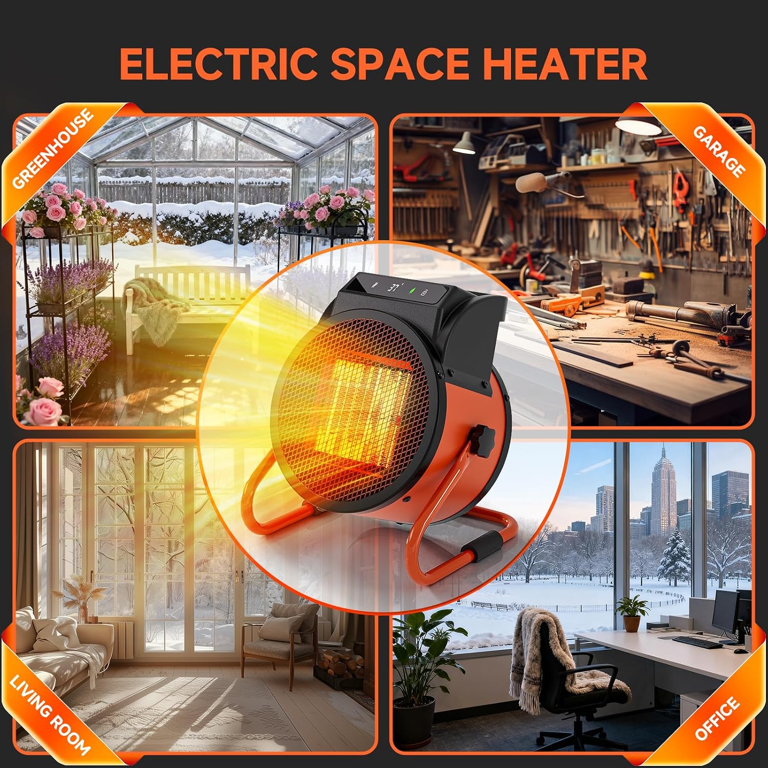 Thumbnail 5 de Termoventilatore ceramica 2000 W