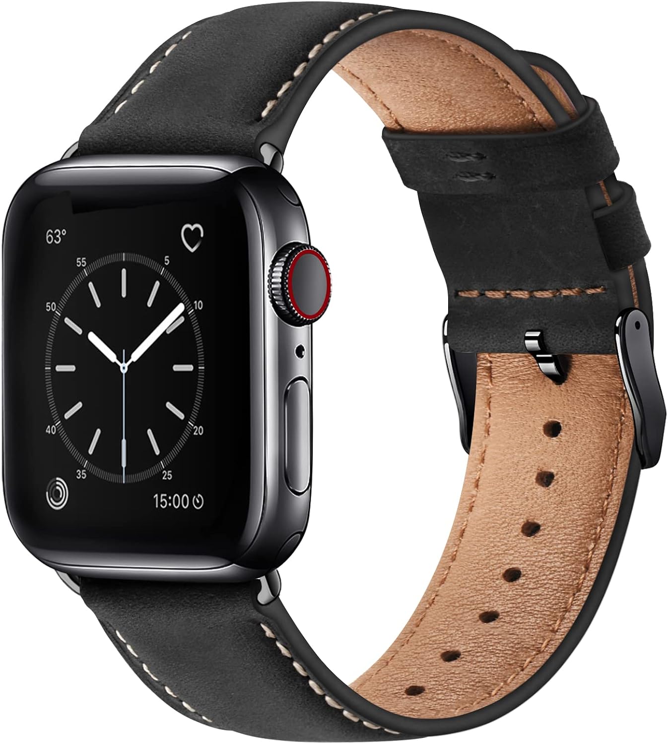 Detalle de Leather Apple Watch strap 42mm genuine