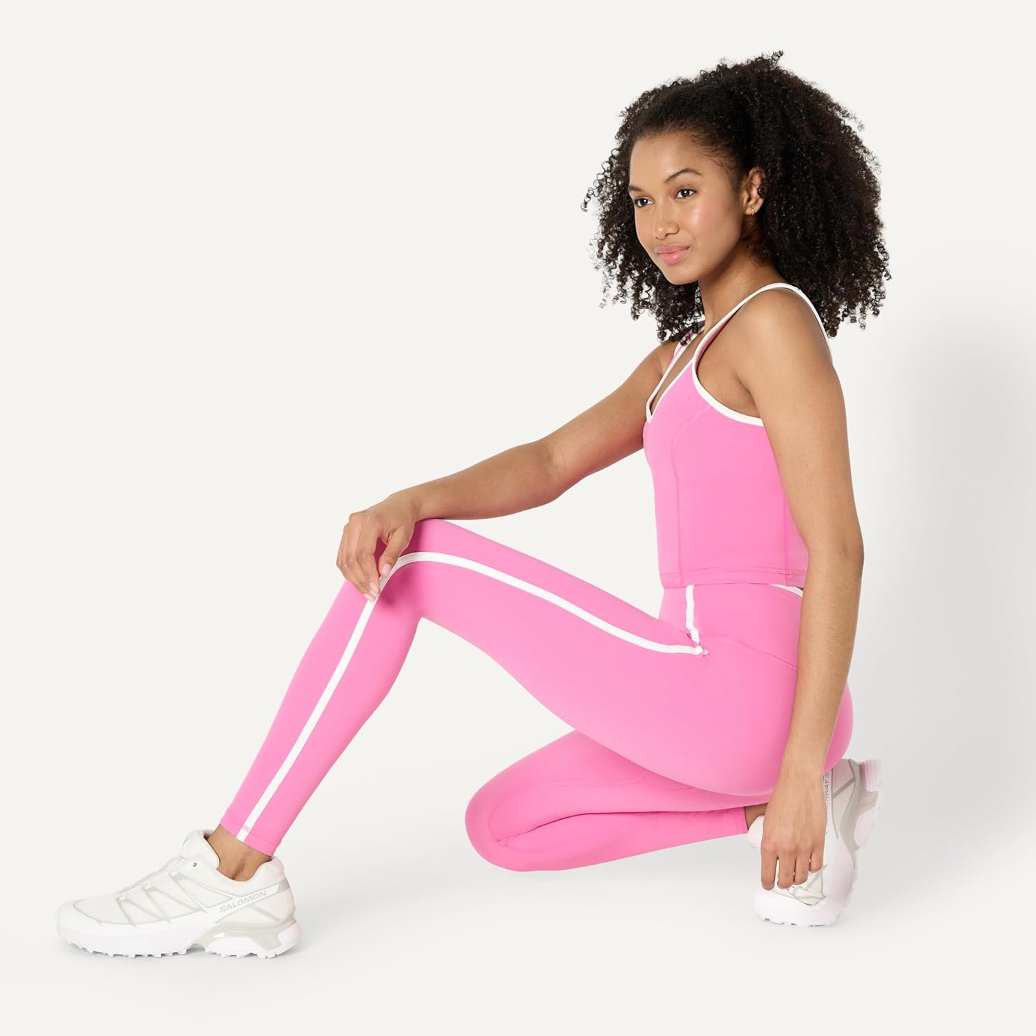 Thumbnail 4 de Amazon Essentials Women's Active FormFlex Buttery Soft High Waist Full Length Yoga Leggings with Contrast Trim