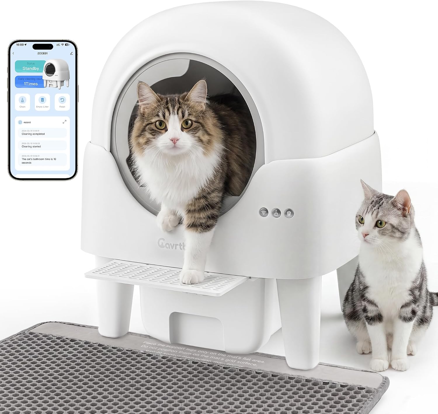 Detalle de Cavrtbany Automatic Litter Box 15L Waste Bin