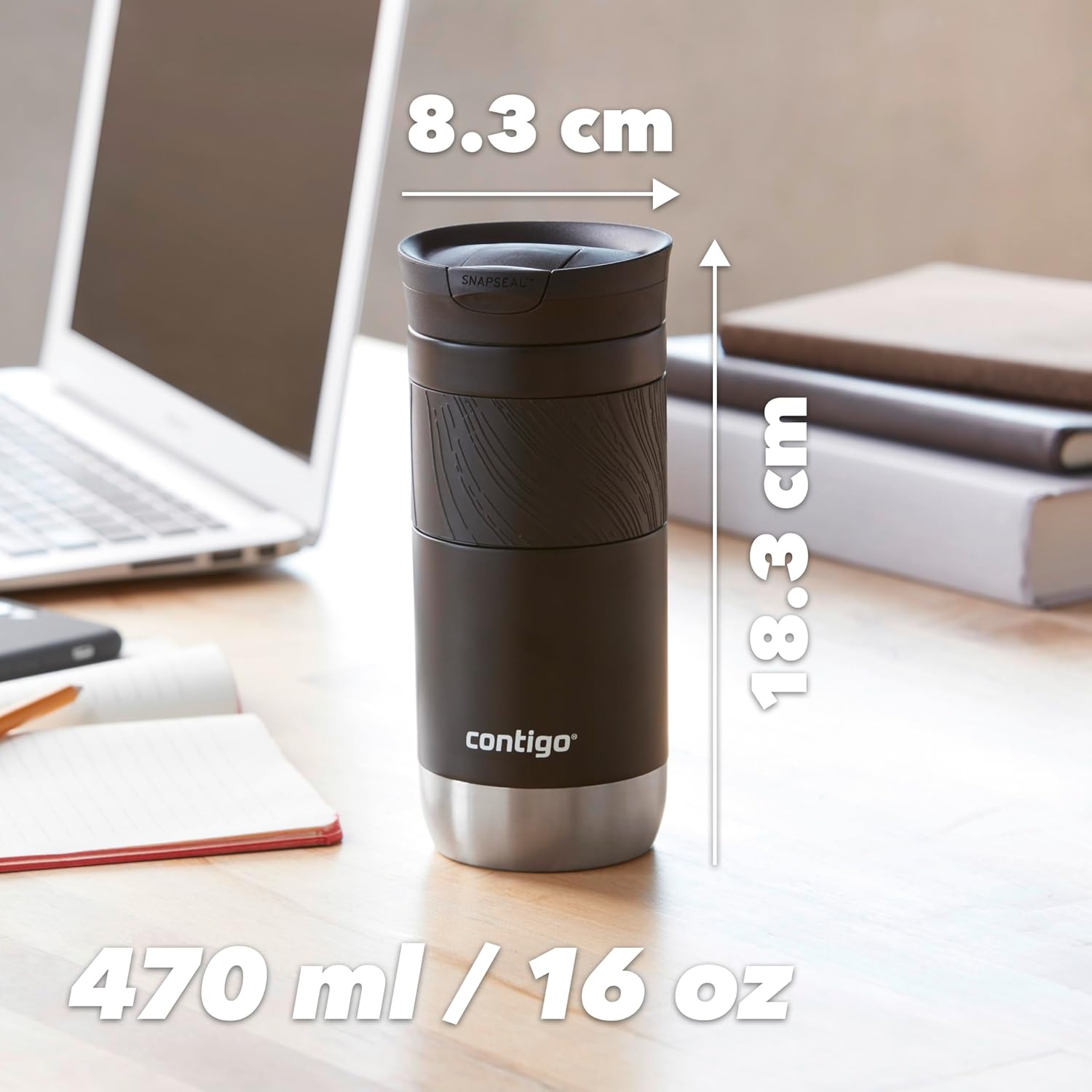 Thumbnail 4 de Contigo Byron 2.0 SNAPSEAL Travel Mug, 470 ml