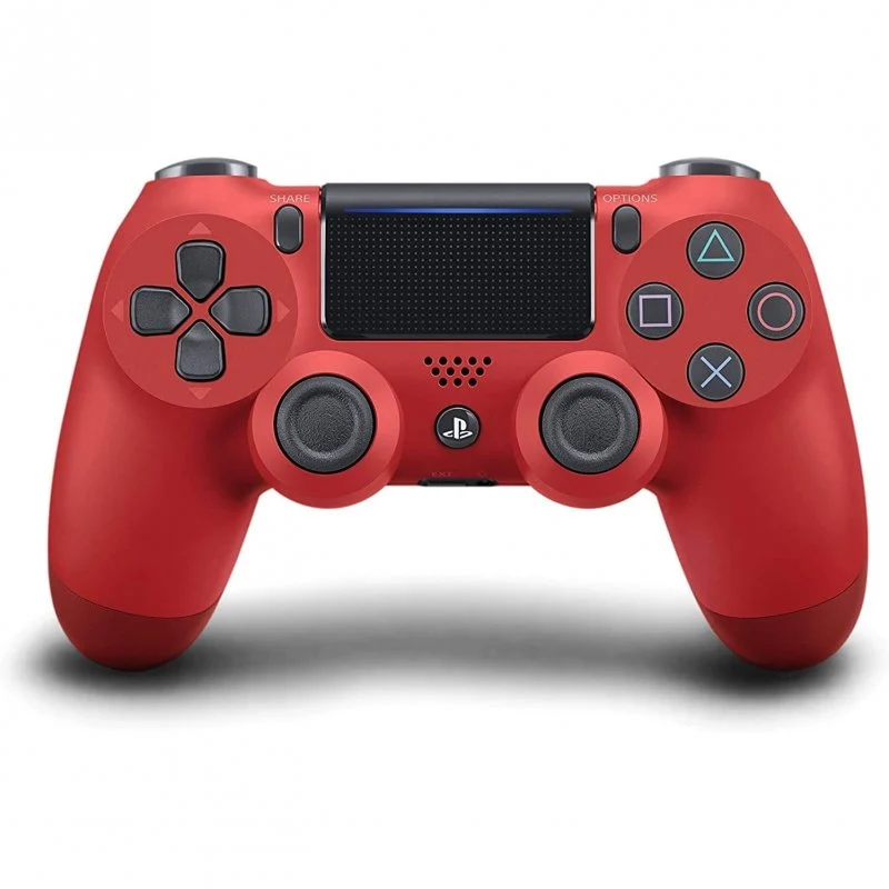 Detalle de Sony DualShock 4 Rojo V2: mando inalámbrico cómodo y funcional para PS4