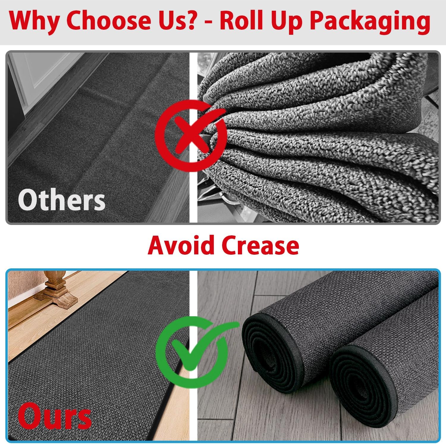 Thumbnail 1 de GOYLSER 15ft Jute Hallway Runner Rug — Non-Slip, Washable, Rubber-Backed