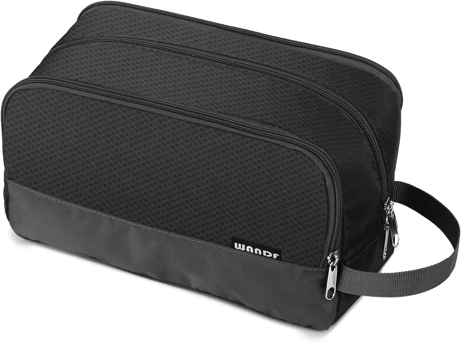 Detalle de WANDF Herren Kulturbeutel auf Reisen – leichter Toilettenorganizer mit wasserabweisendem Nylon