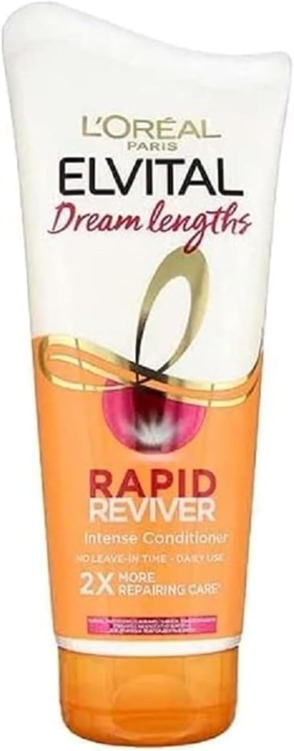 Detalle de L'Oréal Paris Elvital Rapid Reviver Dream Length Balsamo profondo – 3 confezioni da 180 ml