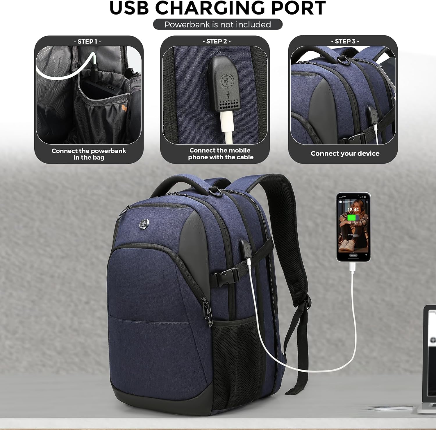 Detalle 2 de Swissdigital Design Laptop Backpack SD1671-12