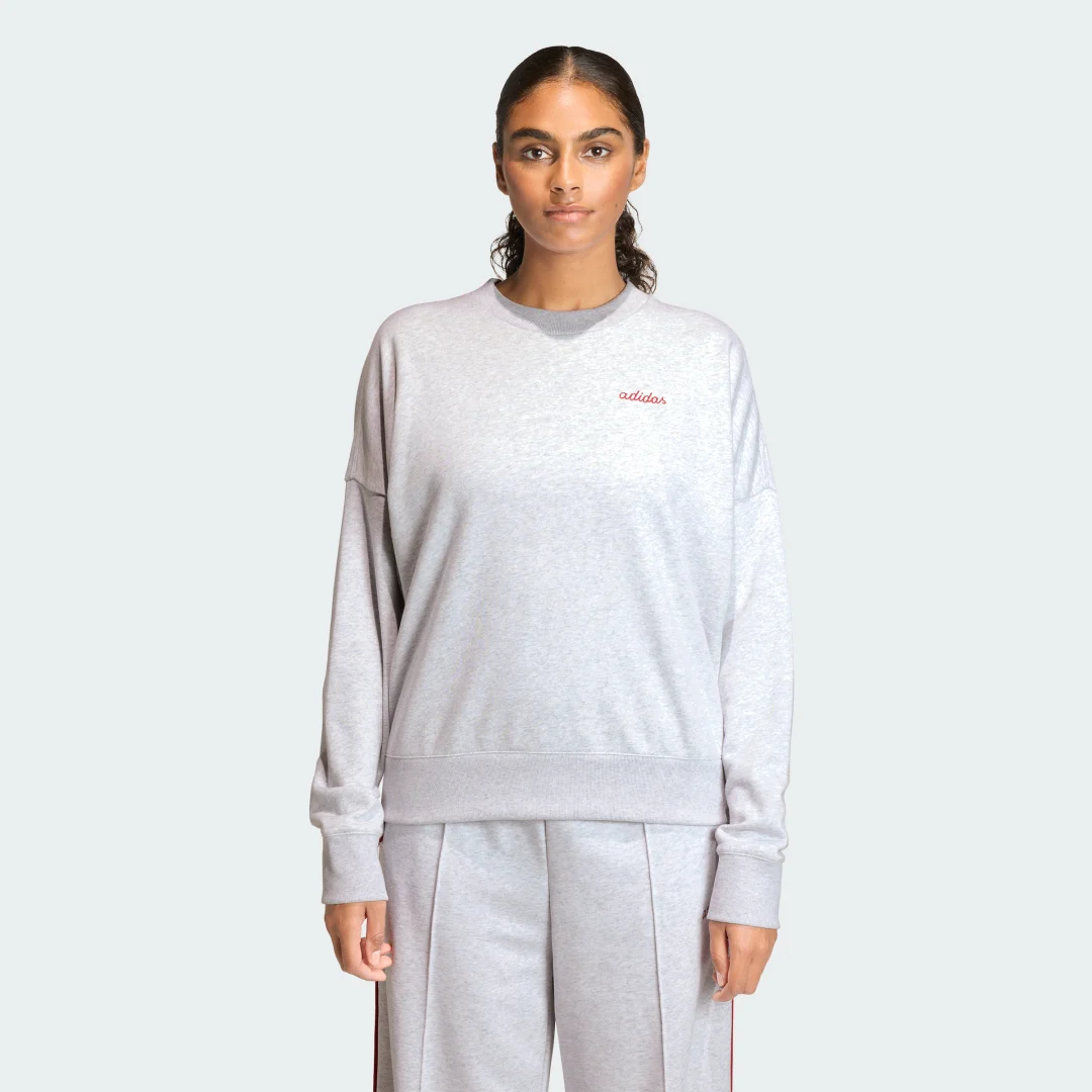 Detalle de Sudadera básica con diseño bordado Seasonal Essentials Colorpop de Adidas