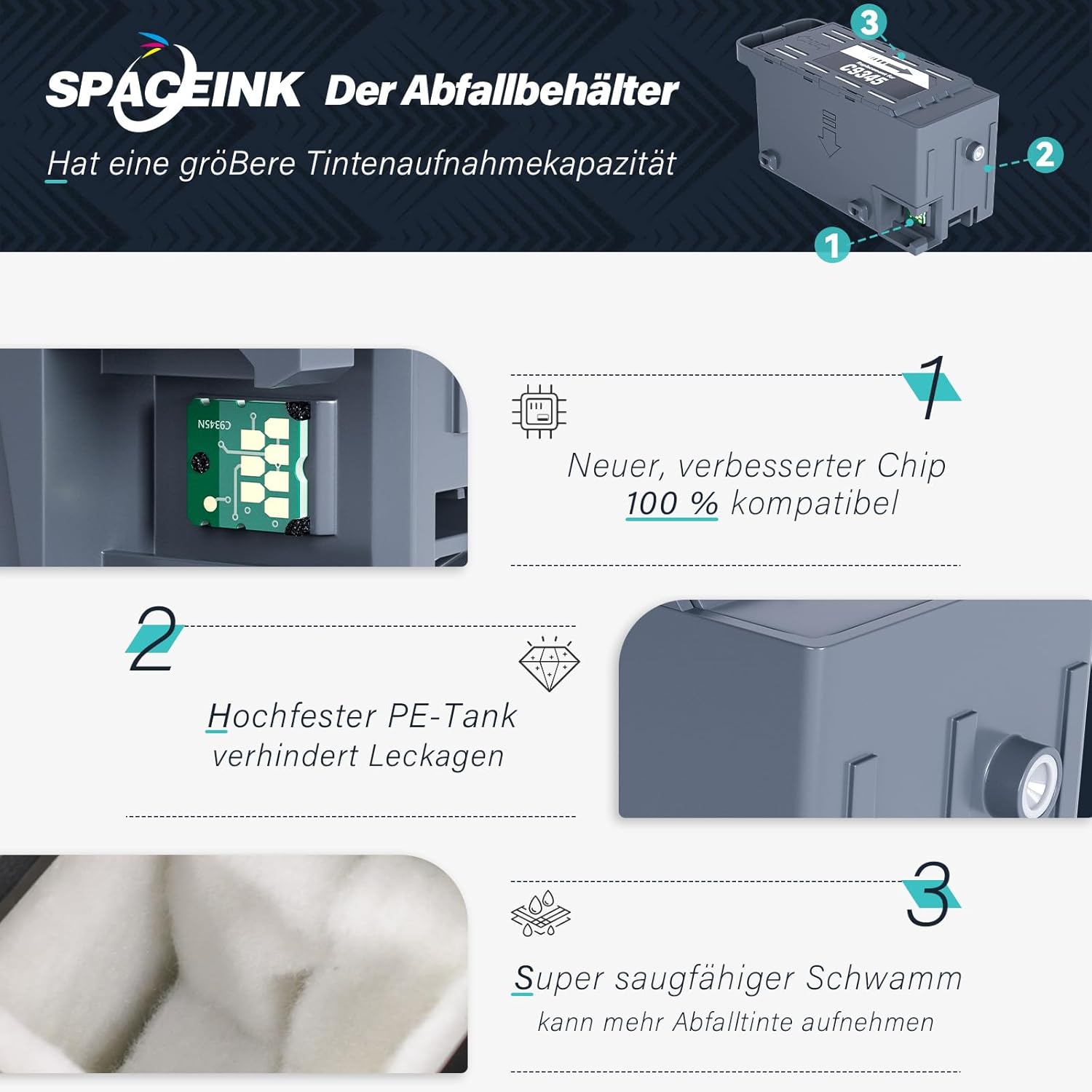 Thumbnail 2 de Spaceink C9345 Wartungsbox für Drucker