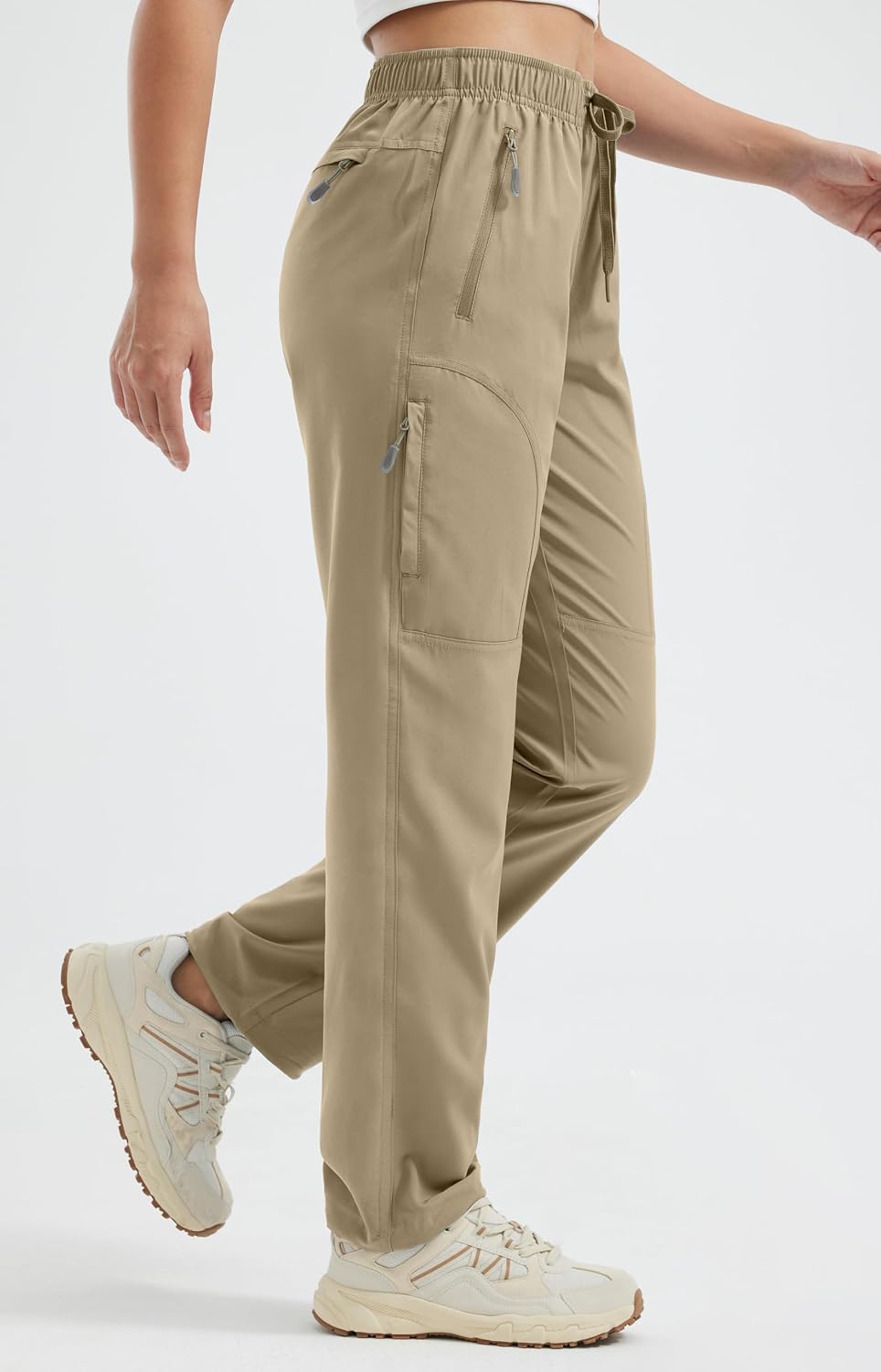 Detalle de Libin Women's Hiking Trousers: Waterproof, Quick-Dry Cargo Pants for Travel and Outdoor Adventures