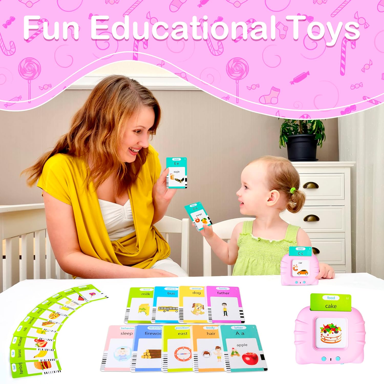 Detalle 1 de Talking Flash Cards 224 Words Learning