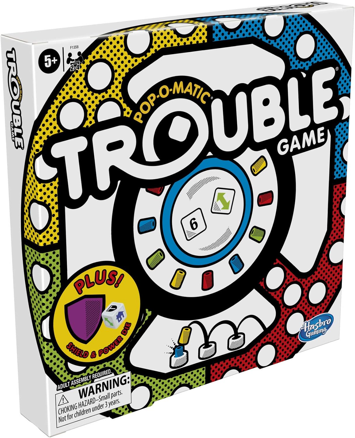 Thumbnail 4 de Hasbro Gaming Trouble Board Game 2-4 Players