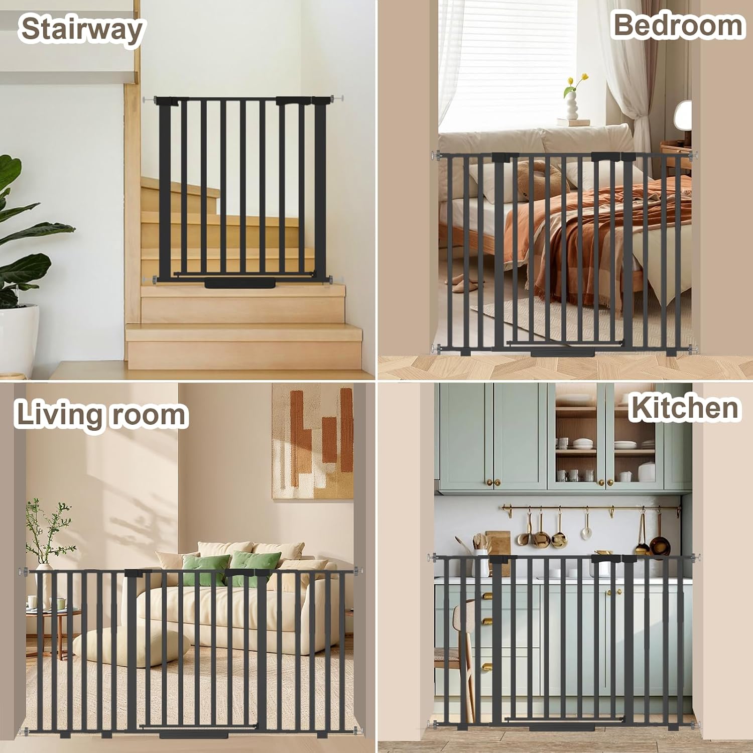 Thumbnail 6 de Amibud pressure-mounted baby gate, 76–160 cm