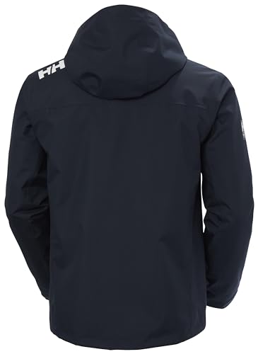 Detalle de Helly Hansen Hombre Chaqueta de Capa Intermedia con Capucha (2 capas, costuras selladas) – Azul Marino 3XL
