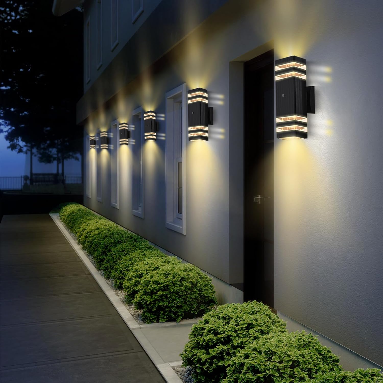 Thumbnail 6 de hameso G005 Dusk-to-Dawn Outdoor Wall Lights, 2-Pack, 3000K Warm White
