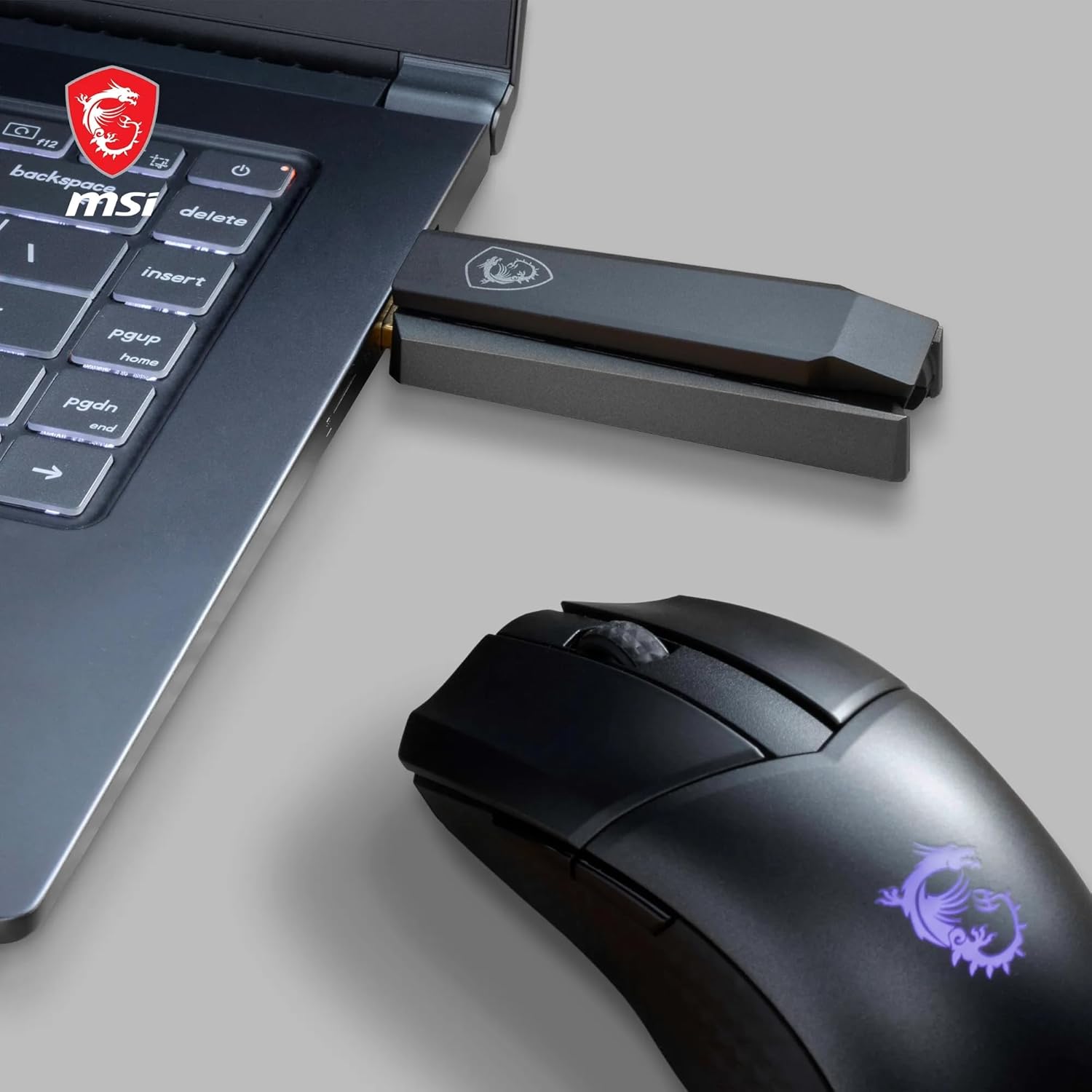 Thumbnail 5 de MSI AX1800 : adaptateur Wi‑Fi 6 USB double bande (USB 3.2 Gen 1) avec antenne ajustable