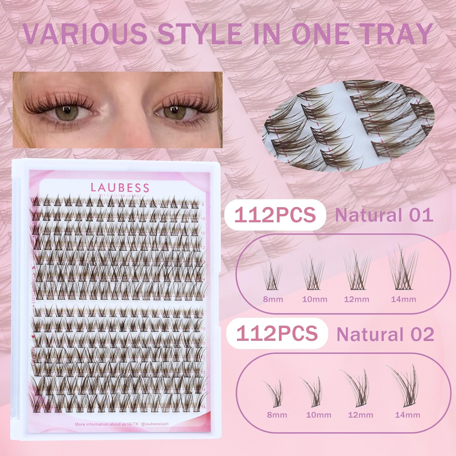 Detalle 2 de Eyelash Cluster Kit, Brown