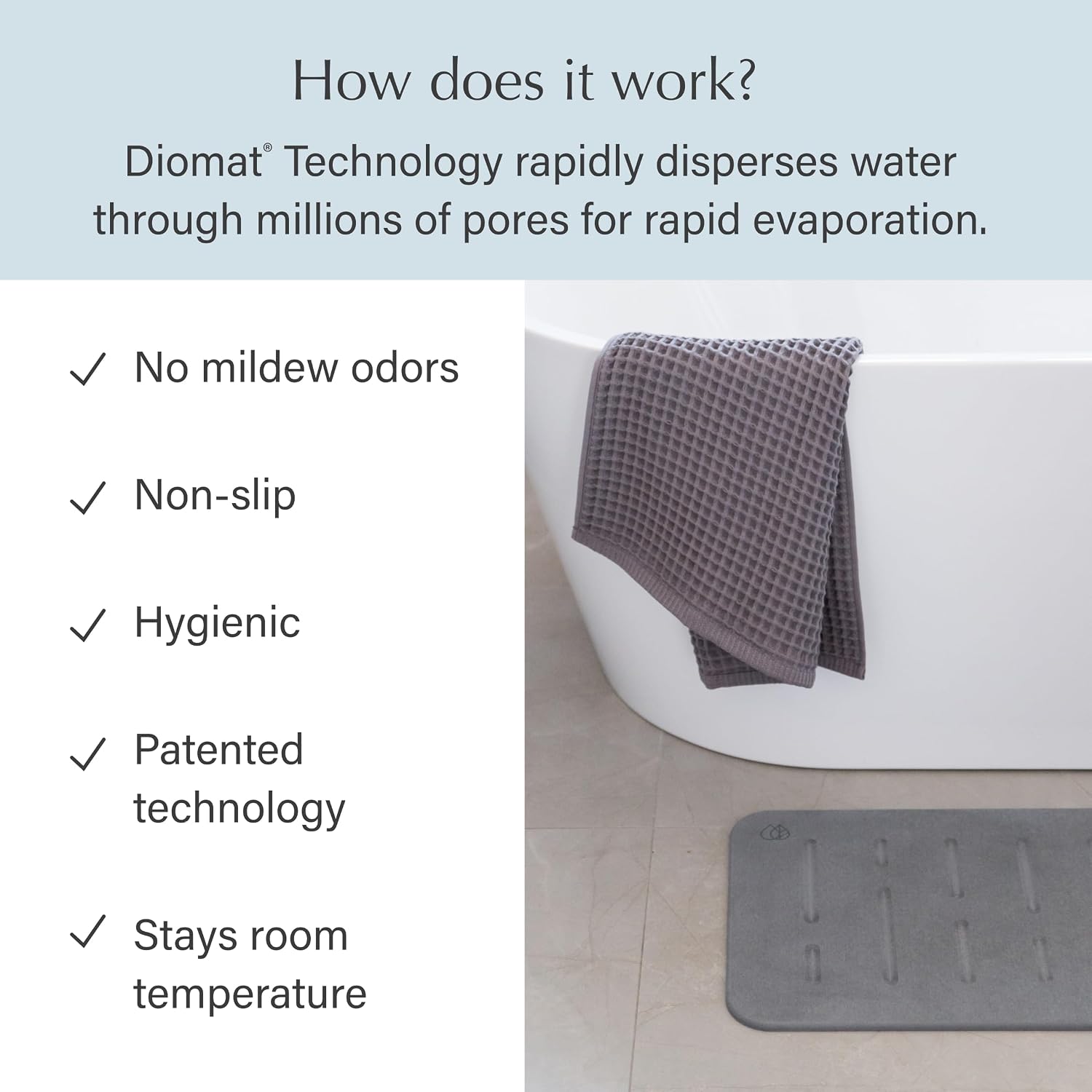 Thumbnail 5 de Dorai Home Bath Stone Mat 23.6"x15.4" 2-Pack