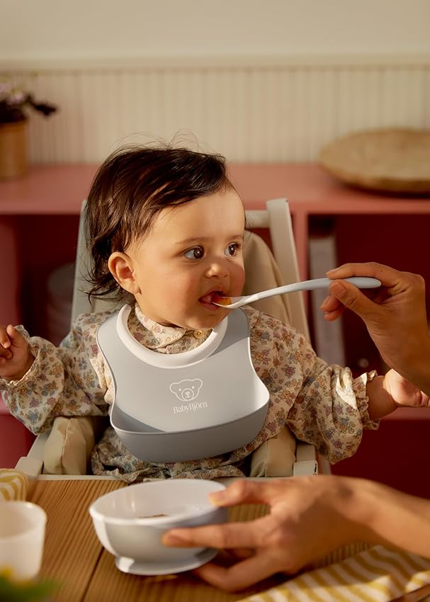 Thumbnail 4 de BabyBjörn Vajilla bebé 3 piezas, gris 🍽