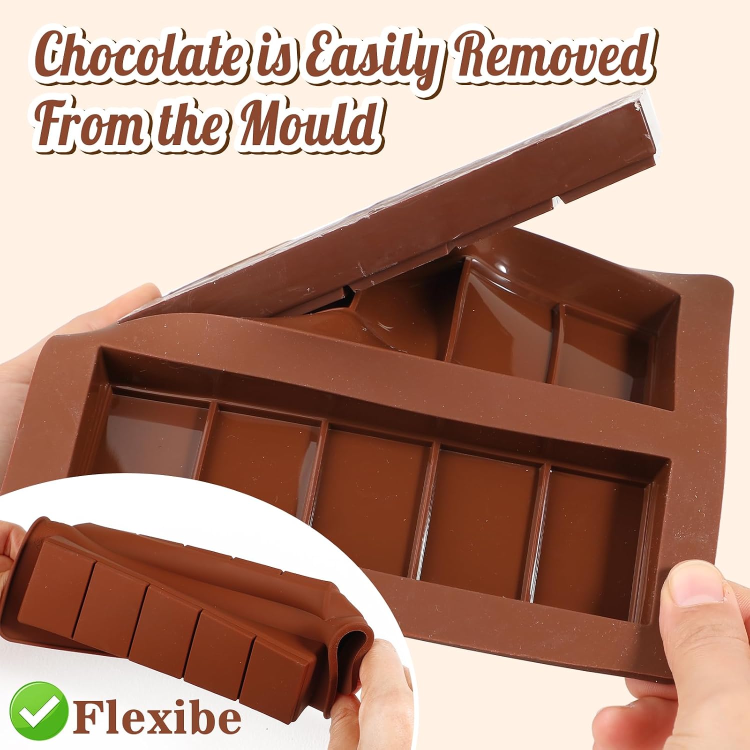 Detalle 2 de Kamehame Deep Small Chocolate Bar Moulds 🍫
