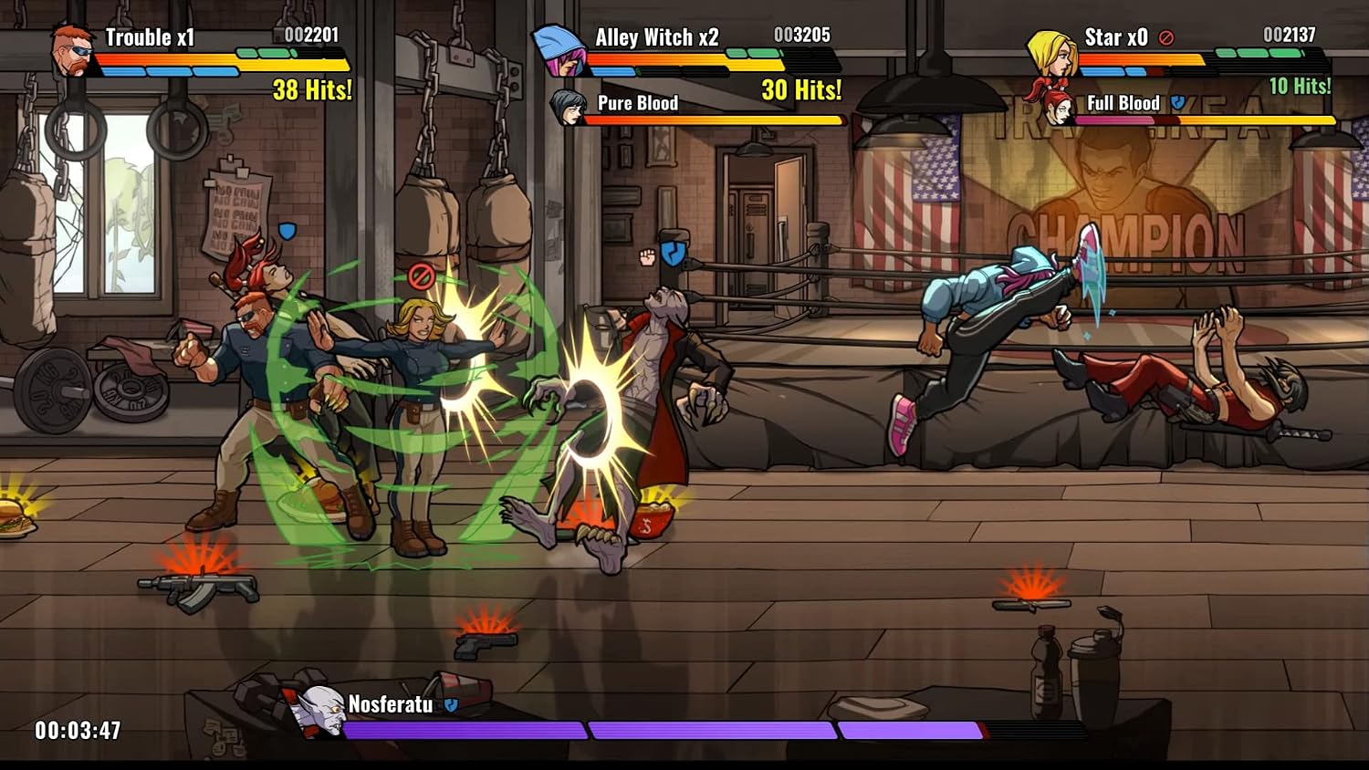 Detalle de Brawler Mayhem – gra wideo, wymiary 1,5 × 13 × 17 cm