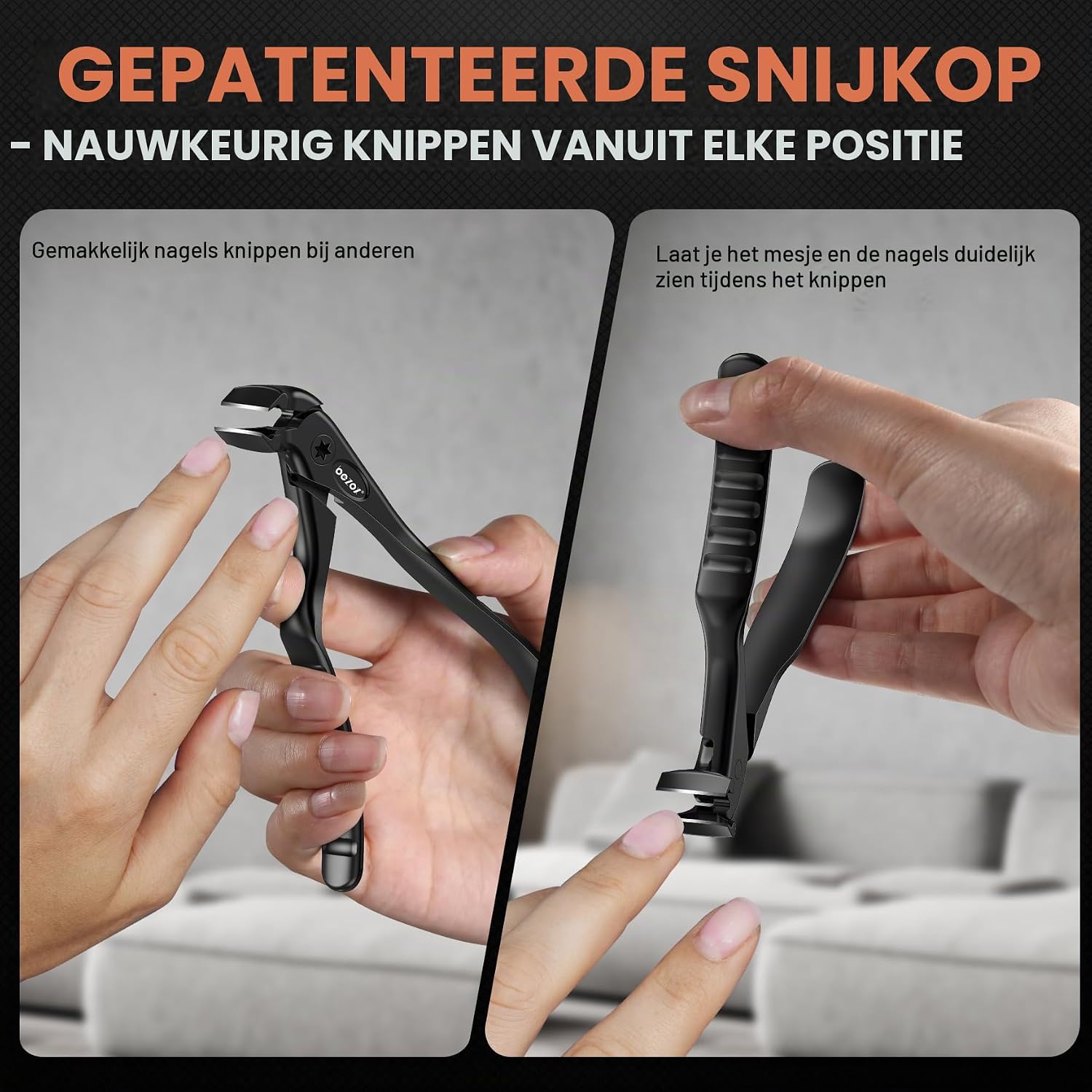 Thumbnail 4 de BEZOX XN494 ergonomische nagelknipper met lange steel en opvangbak