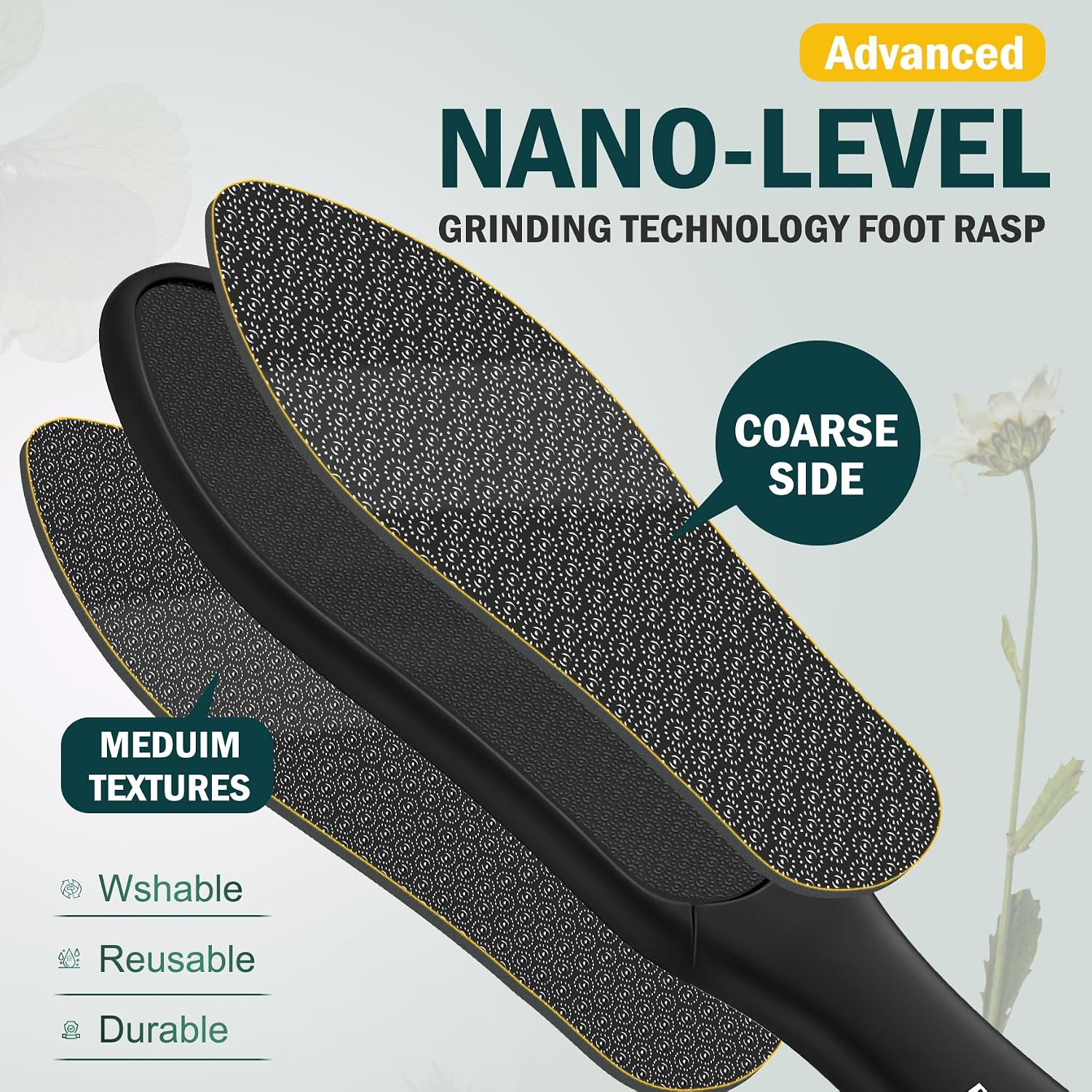 Thumbnail 4 de FVION Double-Sided Nano Glass Foot File for Callus Remover 🦶